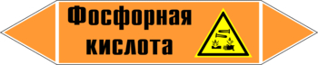 Маркировка трубопровода "фосфорная кислота" (k08, пленка, 358х74 мм)" - Маркировка трубопроводов - Маркировки трубопроводов "КИСЛОТА" - Магазин охраны труда ohranatruda-shop.ru